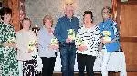 Singer Brendan Shine pictured at the 2022 launch of Athlone Agri Show with Majella Glynn, Angela Jordan, Mary Lennon, Sinead Fenton and Pamela Hogan.